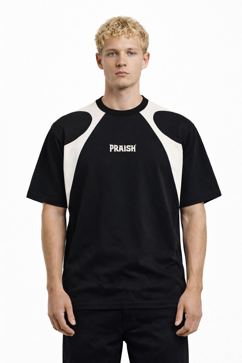 Apex Panel Cotton T-Shirt | PRAISH premium streetwear clothing