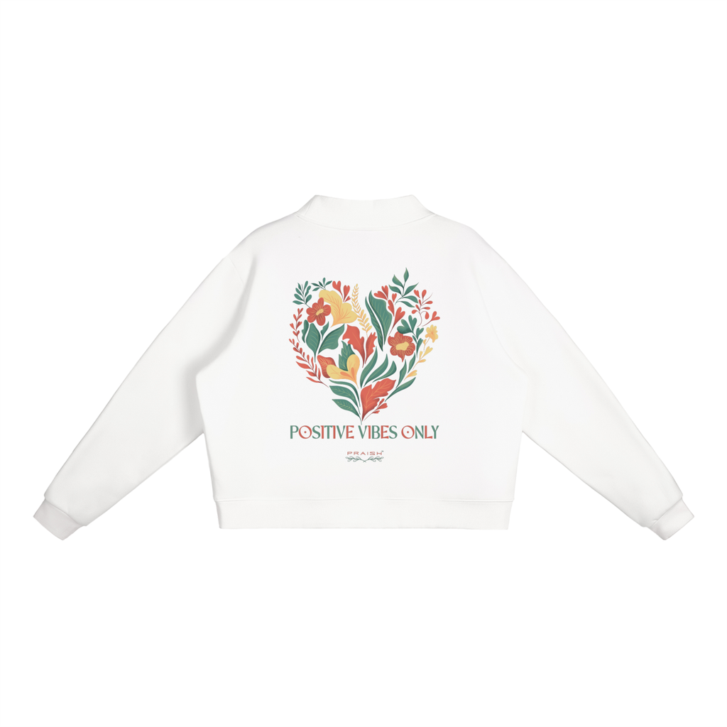 Essential Fleece Mock-Neck Crew Sweatshirt