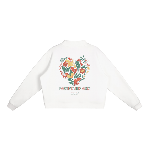 Essential Fleece Mock-Neck Crew Sweatshirt