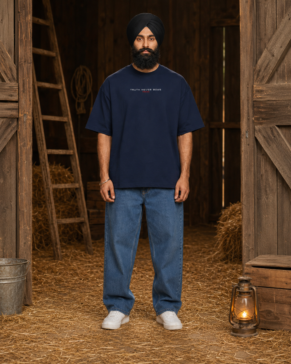 Jaswant Singh Khalra Oversized Heavyweight Graphic T-Shirt additional view | PRAISH streetwear