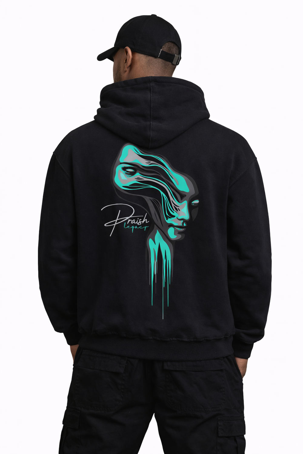 Illusion - Snow Washed Unisex Hoodie additional view | PRAISH streetwear