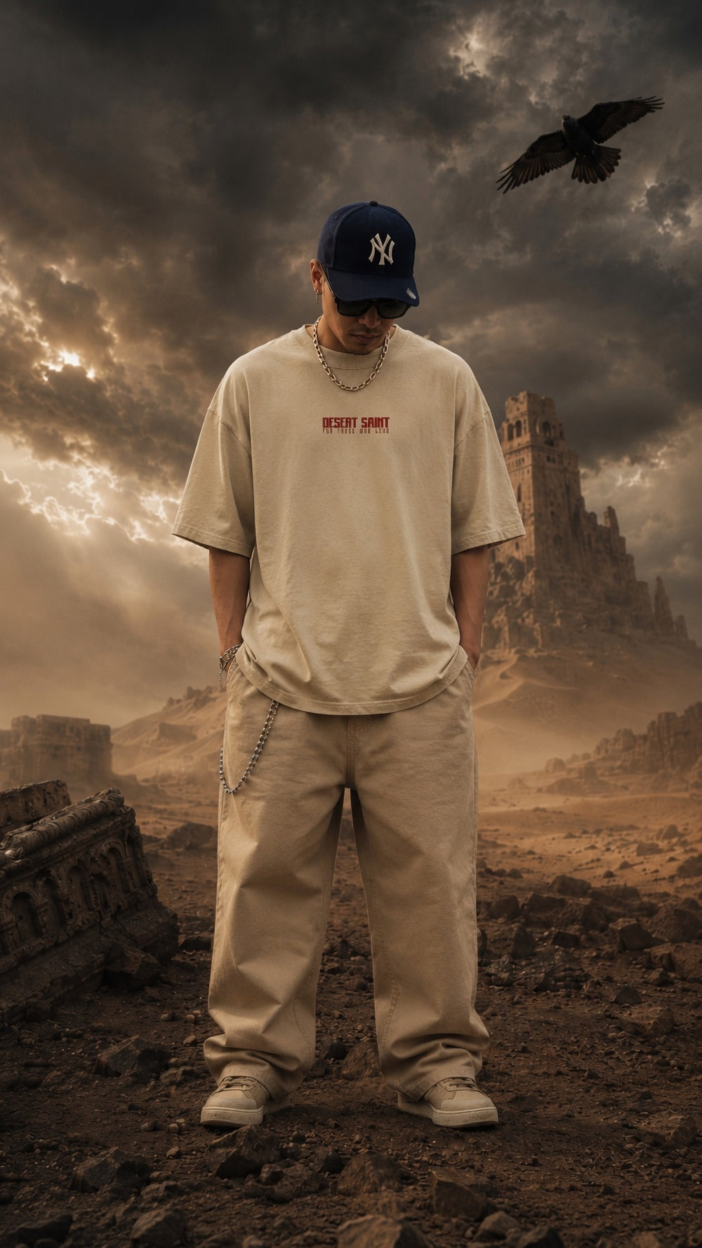 Desert Saint - Unisex Boxy T-Shirt | PRAISH premium streetwear clothing