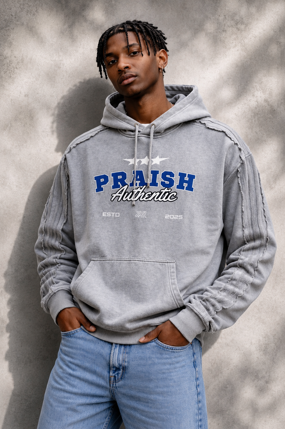 Essential Snow Washed Hoodie - Unisex | PRAISH premium streetwear clothing