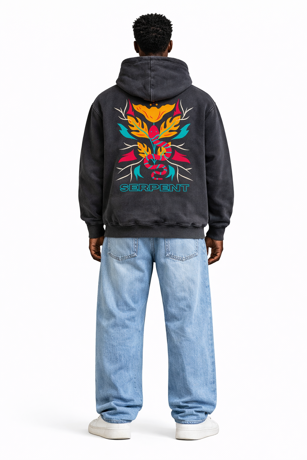 Snow Wash Fleece Oversize Hoodie - Unisex