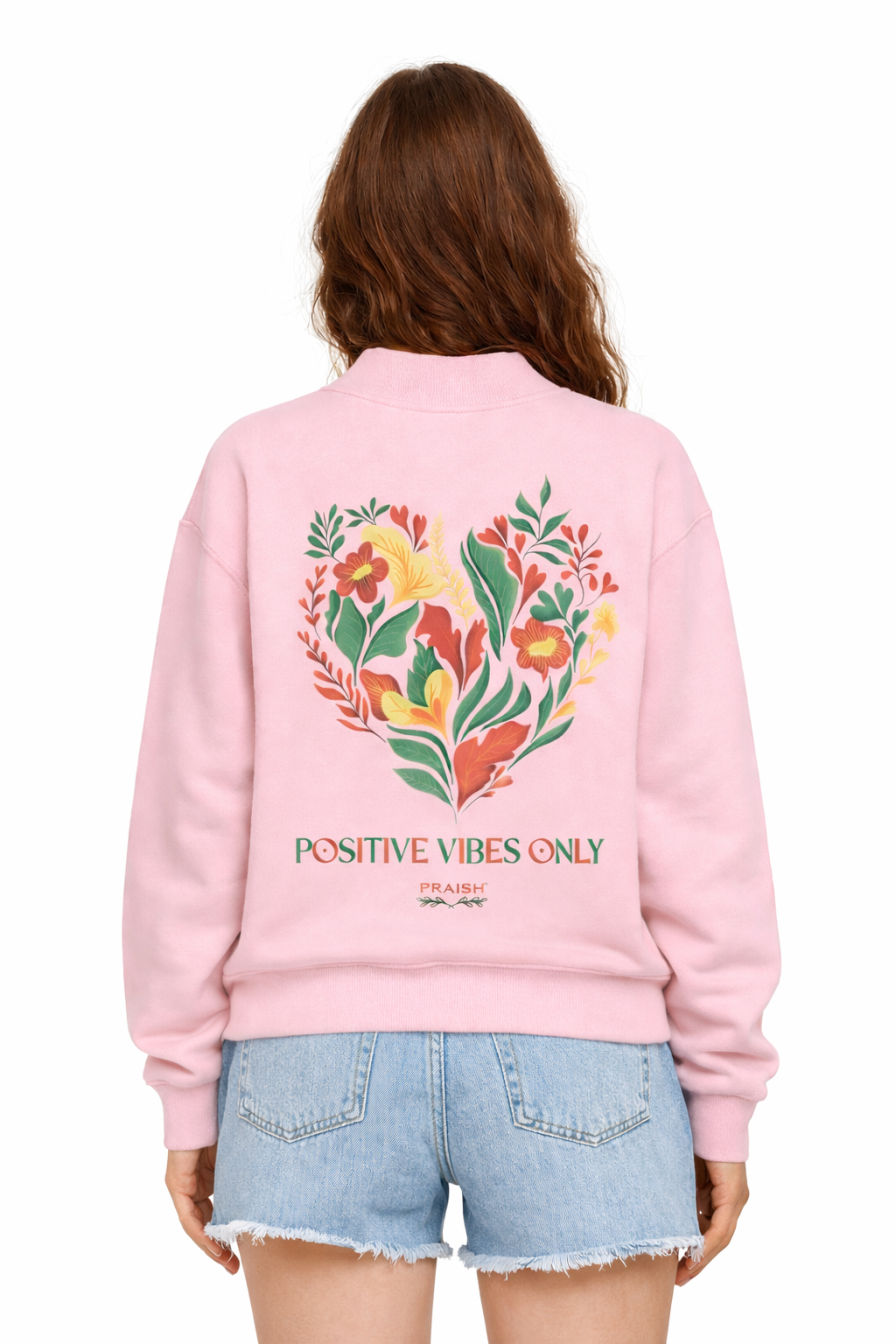 Essential Fleece Mock-Neck Crew Sweatshirt | PRAISH premium streetwear clothing
