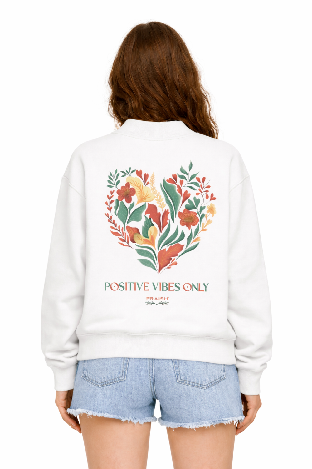 Essential Fleece Mock-Neck Crew Sweatshirt | PRAISH premium streetwear clothing